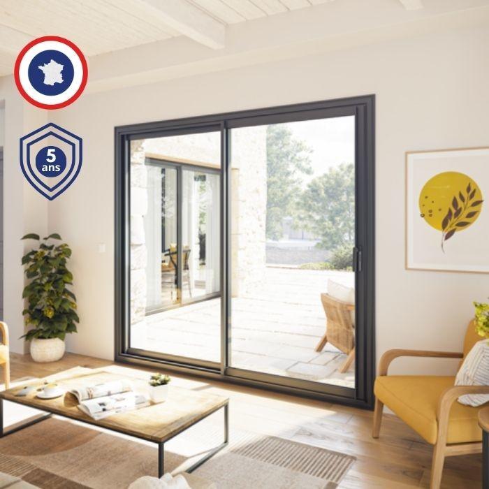 Acheter Baie coulissante Alu essentiel 2 vantaux  - Ma Menuiserie Française