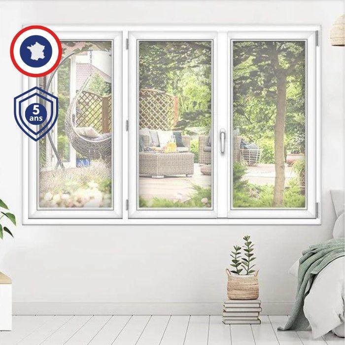 Acheter Fenêtre PVC sur-mesure - 3 vantaux - Gamme Confort - Ma Menuiserie Française