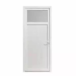 Porte de service PVC sur mesure avec oculus