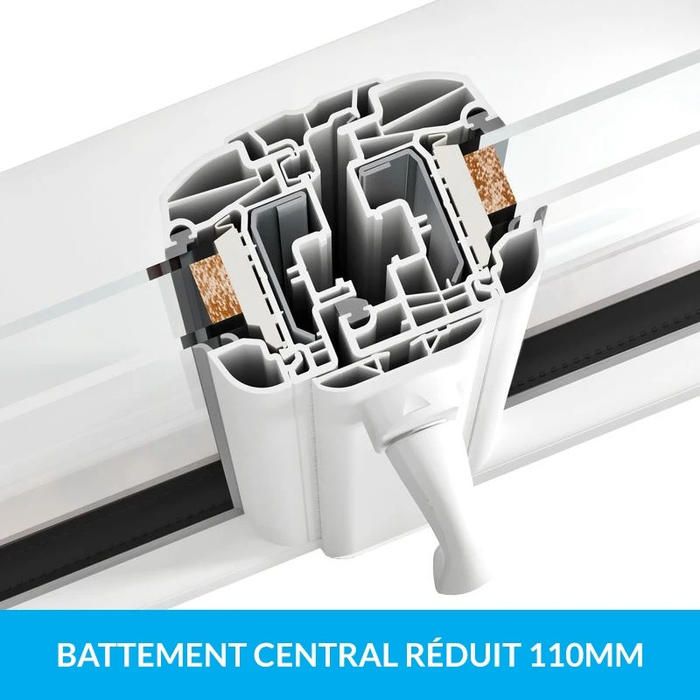 Acheter Porte fenêtre PVC CONFORT 1 vantail sur mesure - Ma Menuiserie Française