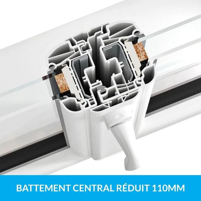 Acheter Fenêtre PVC sur-mesure - 3 vantaux - Gamme Confort - Ma Menuiserie Française