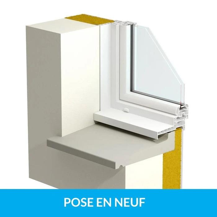Acheter Porte fenêtre PVC CONFORT 1 vantail sur mesure - Ma Menuiserie Française